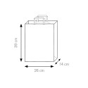 Shopper carta kraft bianca verde 26x39 cm Personalizzato | Prezzi Ingrosso