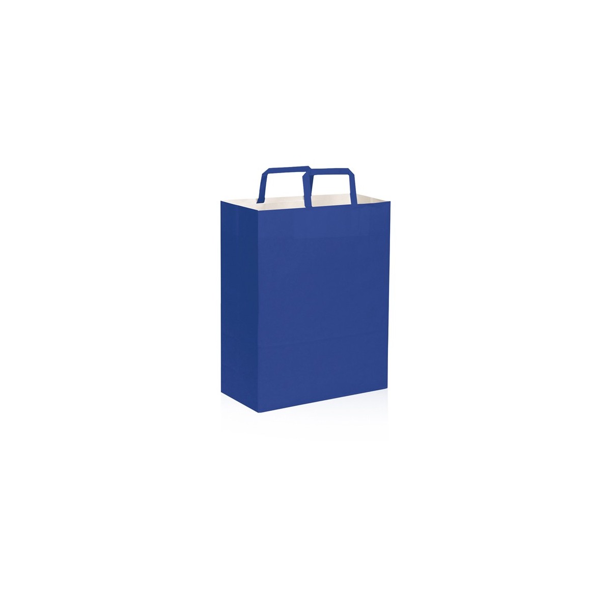 Shopper carta kraft bianca verde 22x29 cm Personalizzato | Prezzi Ingrosso