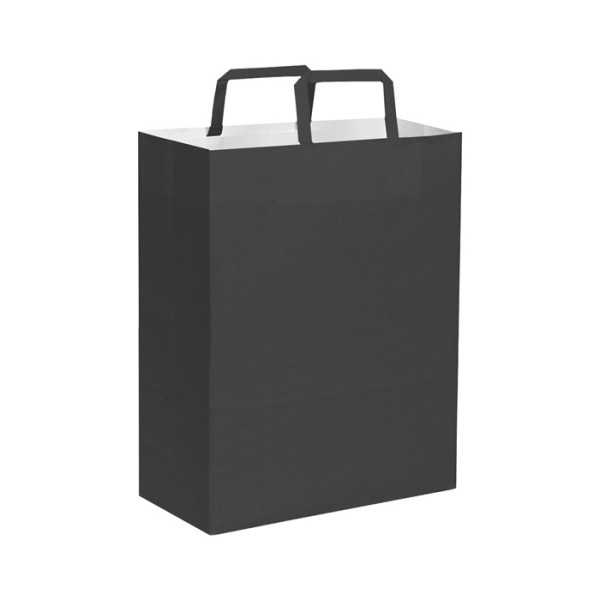 Shopper carta kraft bianca verde 22x29 cm Personalizzato | Prezzi Ingrosso