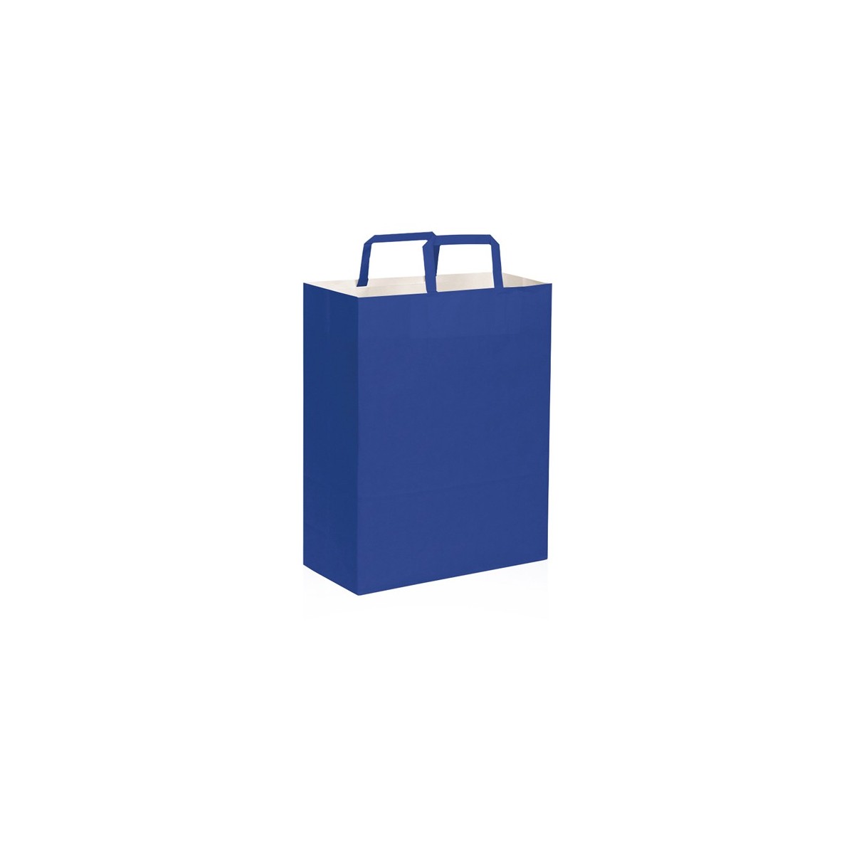 Shopper carta kraft bianca verde 19x24 cm Personalizzato | Prezzi Ingrosso