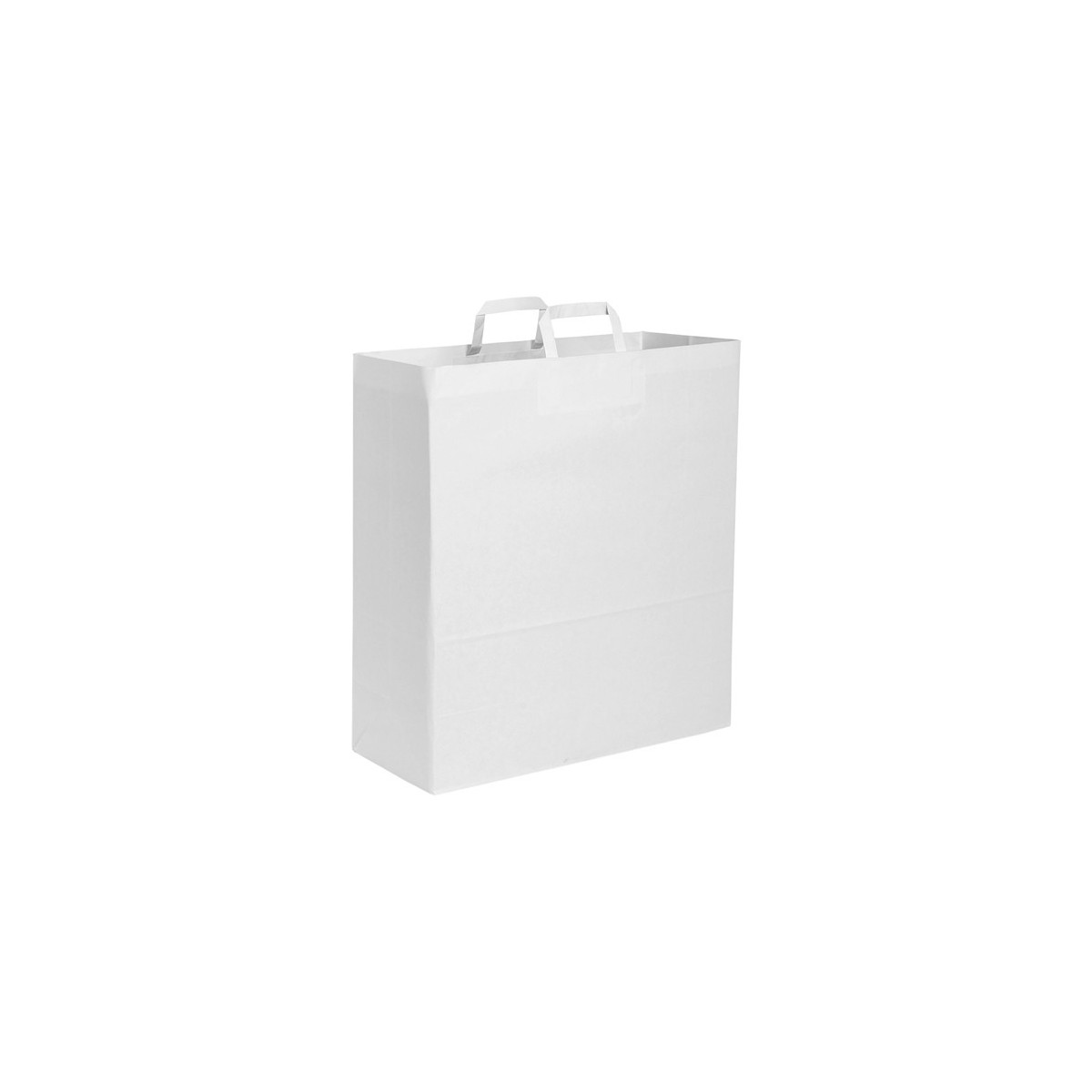 Shopper carta kraft bianca bianco 45x48 cm Personalizzato | Prezzi Ingrosso