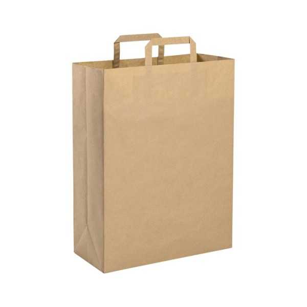 Shopper carta riciclata avana avana 26x39 cm Personalizzato | Prezzi Ingrosso