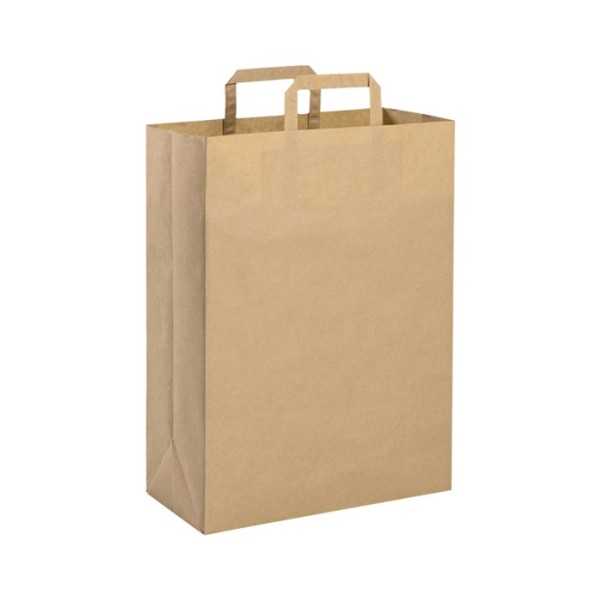 Shopper carta riciclata avana avana 19x24 cm Personalizzato | Prezzi Ingrosso