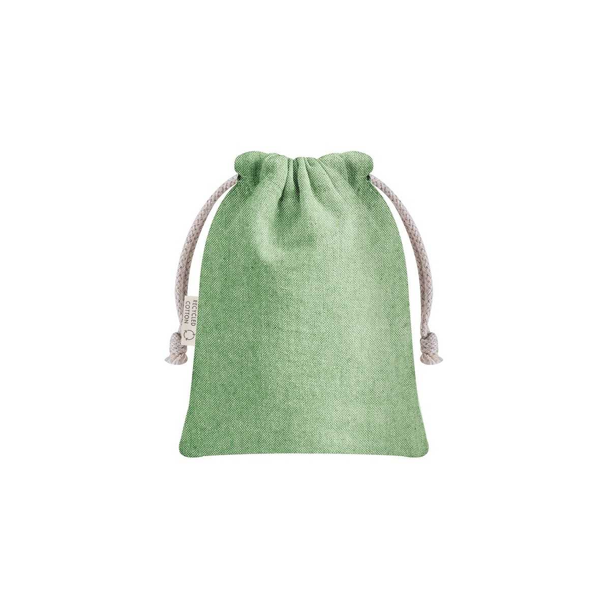 Gaia cotone riciclato verde lime 15x20 cm Personalizzata | Prezzi Ingrosso