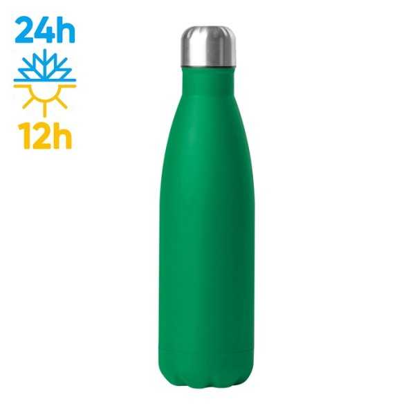 Steel Mat Bottle 500 acciaio inox verde lime 5x26 cm Personalizzato | Prezzi Ingrosso