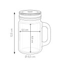 Jar Glass vetro e metallo verde ? 6,5xh12,5 Personalizzato | Prezzi Ingrosso