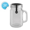 Jar Glass vetro e metallo verde ? 6,5xh12,5 Personalizzato | Prezzi Ingrosso