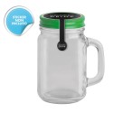 Jar Glass vetro e metallo verde ? 6,5xh12,5 Personalizzato | Prezzi Ingrosso