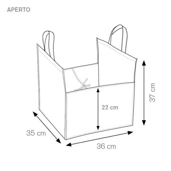 Marinara tnt verde 37x36 cm Personalizzata | Prezzi Ingrosso