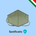 Elastic Mask cotone filtro in tnt verde militare 18x12 cm Personalizzato | Prezzi Ingrosso