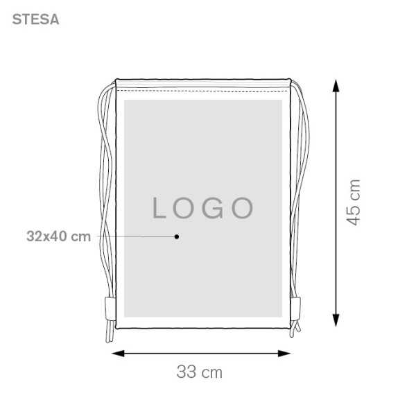 Melissa cotone riciclato verde 33x45 cm Personalizzata | Prezzi Ingrosso