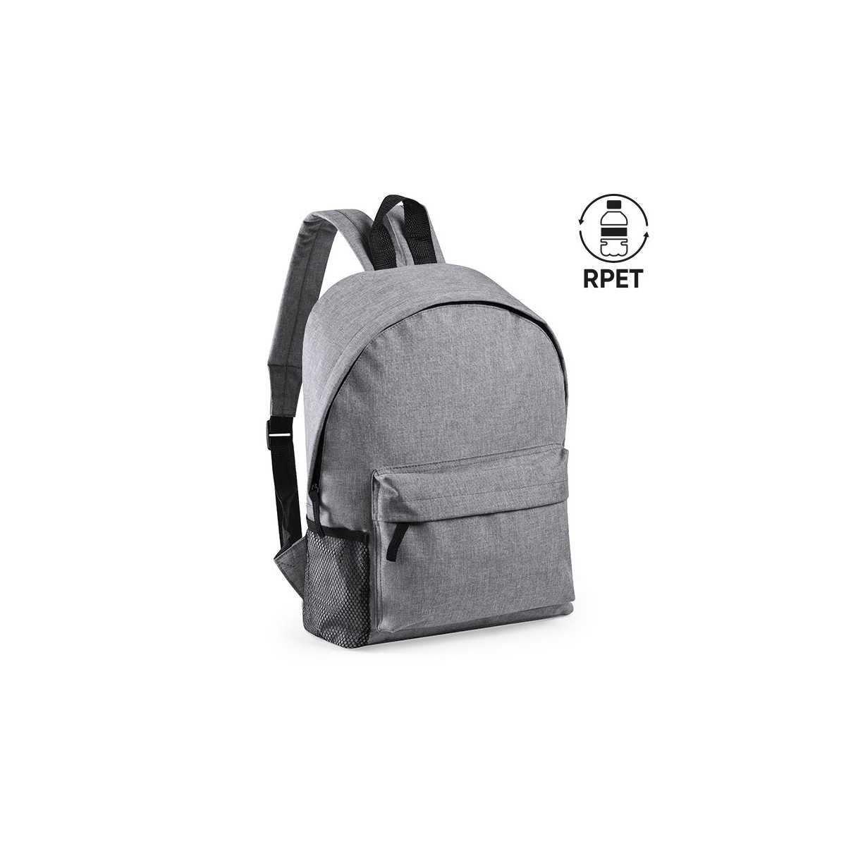 Zaino Rpet poliestere rpet grigio 38x12 cm Personalizzato | Prezzi Ingrosso