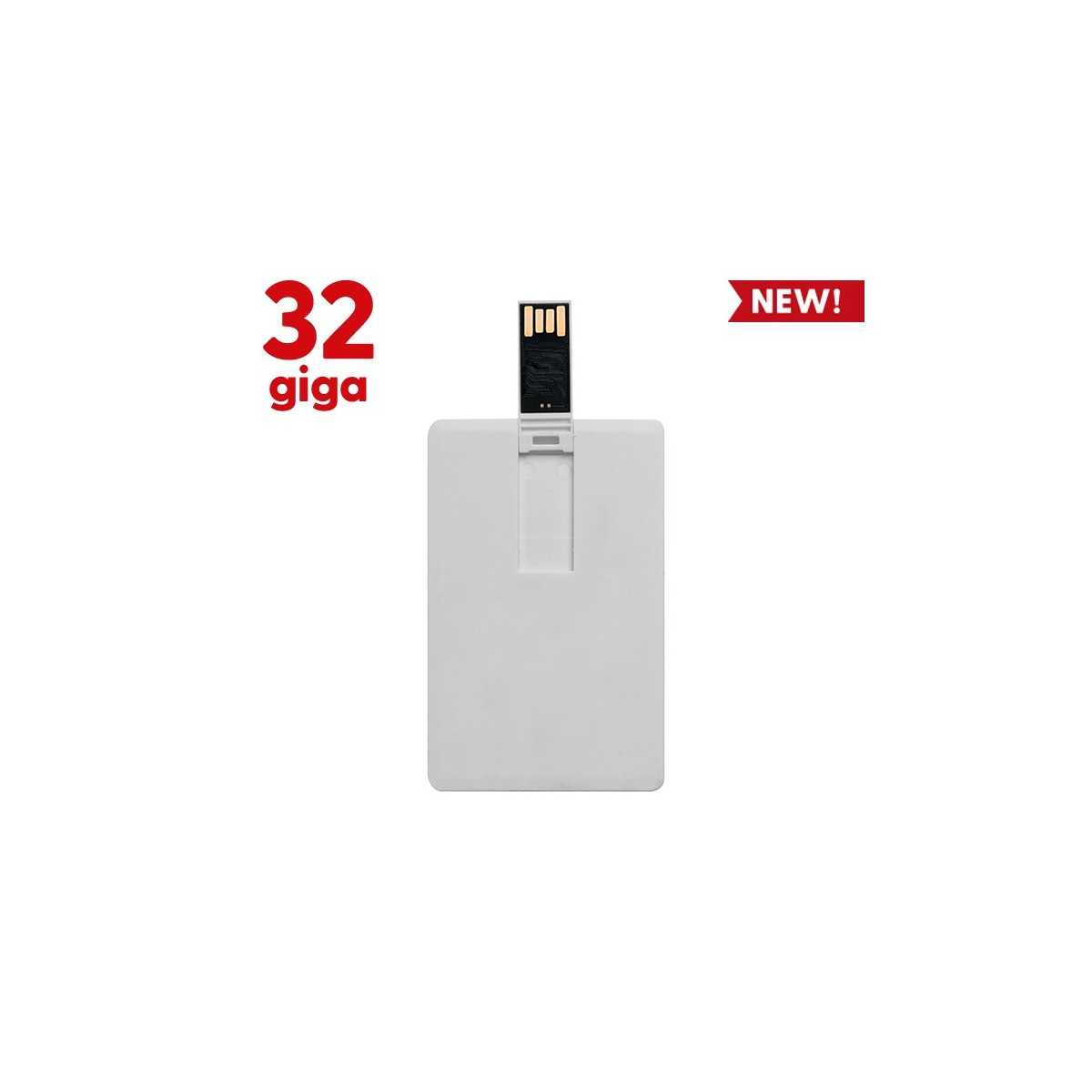 Memory plastica e metallo bianco 5x1 cm Personalizzato | Prezzi Ingrosso