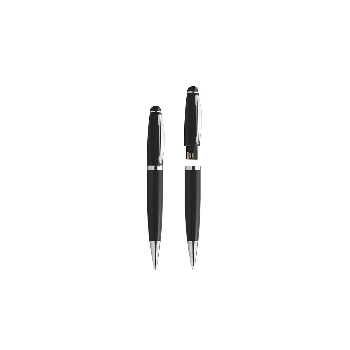 Pen Drive metallo nero 14x1 cm Personalizzato | Prezzi Ingrosso
