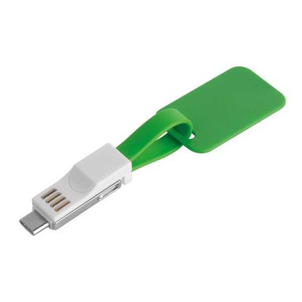 Cable Tag plastica verde lime 5x4 cm Personalizzate | Prezzi Ingrosso