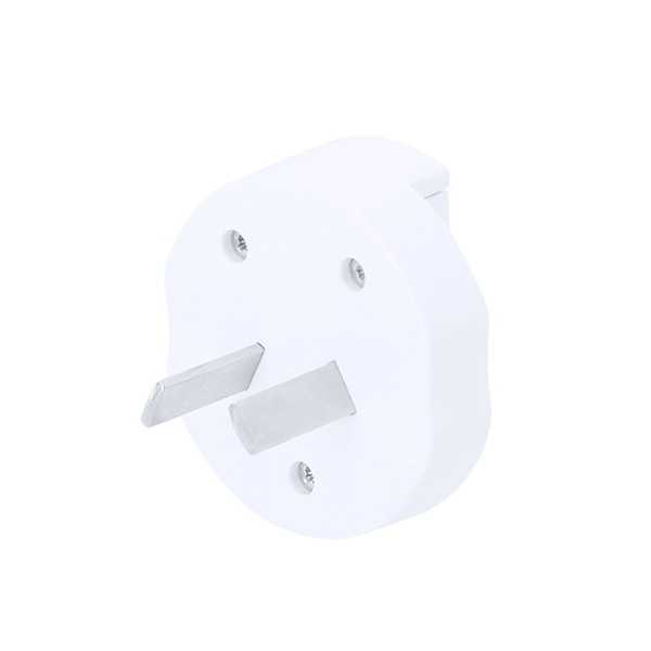Adattatore Presa Da Viaggio plastica e alluminio bianco 3x5 cm Personalizzate | Prezzi Ingrosso