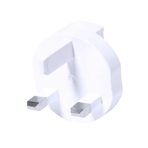 Adattatore Presa Da Viaggio plastica e alluminio bianco 3x5 cm Personalizzate | Prezzi Ingrosso
