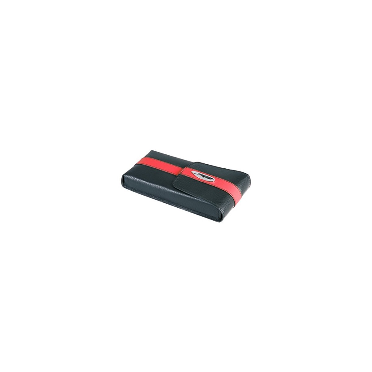P/Penne - P/Occhiali Ducati vera pele italiana rosso 5x15 cm Personalizzato | Prezzi Ingrosso