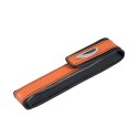 P/Penne Ducati vera pelle italiana arancio 3x15 cm Personalizzato | Prezzi Ingrosso