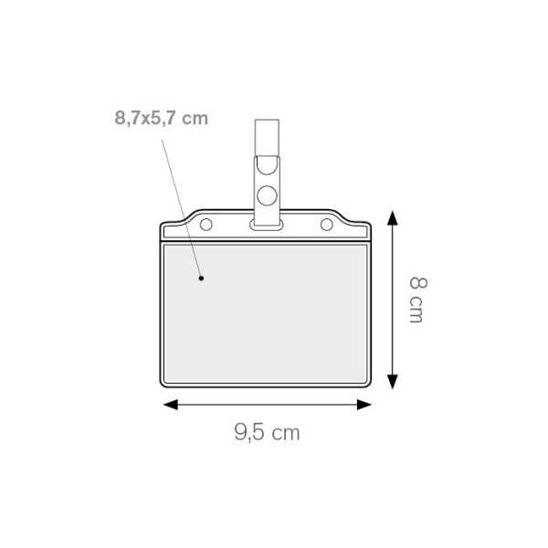 Pass pvc trasparente 9,5xh8 rtoncino: 8,9xh5,7 Personalizzato | Prezzi Ingrosso