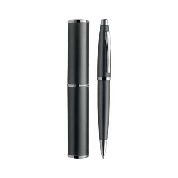 Alexia alluminio silver penna: ? 1,35xh13,5 custodia: ? 2,4xh15 Personalizzata | Prezzi Ingrosso