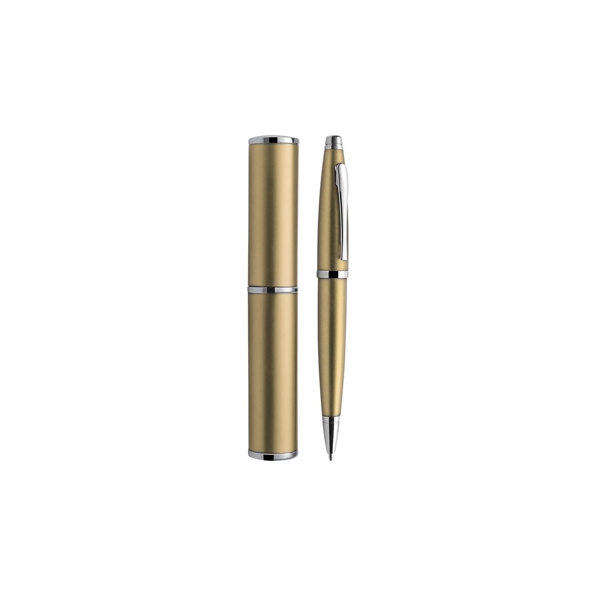 Alexia alluminio silver penna: ? 1,35xh13,5 custodia: ? 2,4xh15 Personalizzata | Prezzi Ingrosso