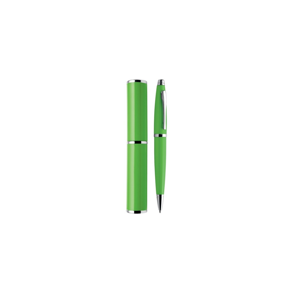 Alexia Shock alluminio verde lime penna: ? 1,35xh13,5 custodia: ? 2,4xh15 Personalizzata | Prezzi Ingrosso