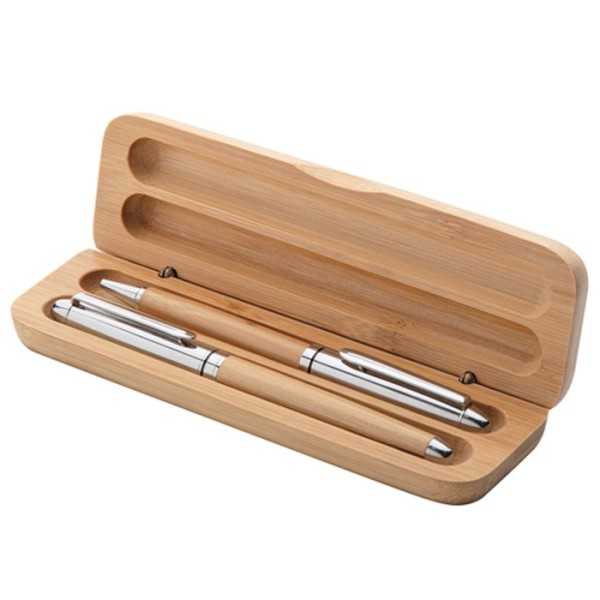 Wood Set metallo bamboo 17x5 cm Personalizzato | Prezzi Ingrosso