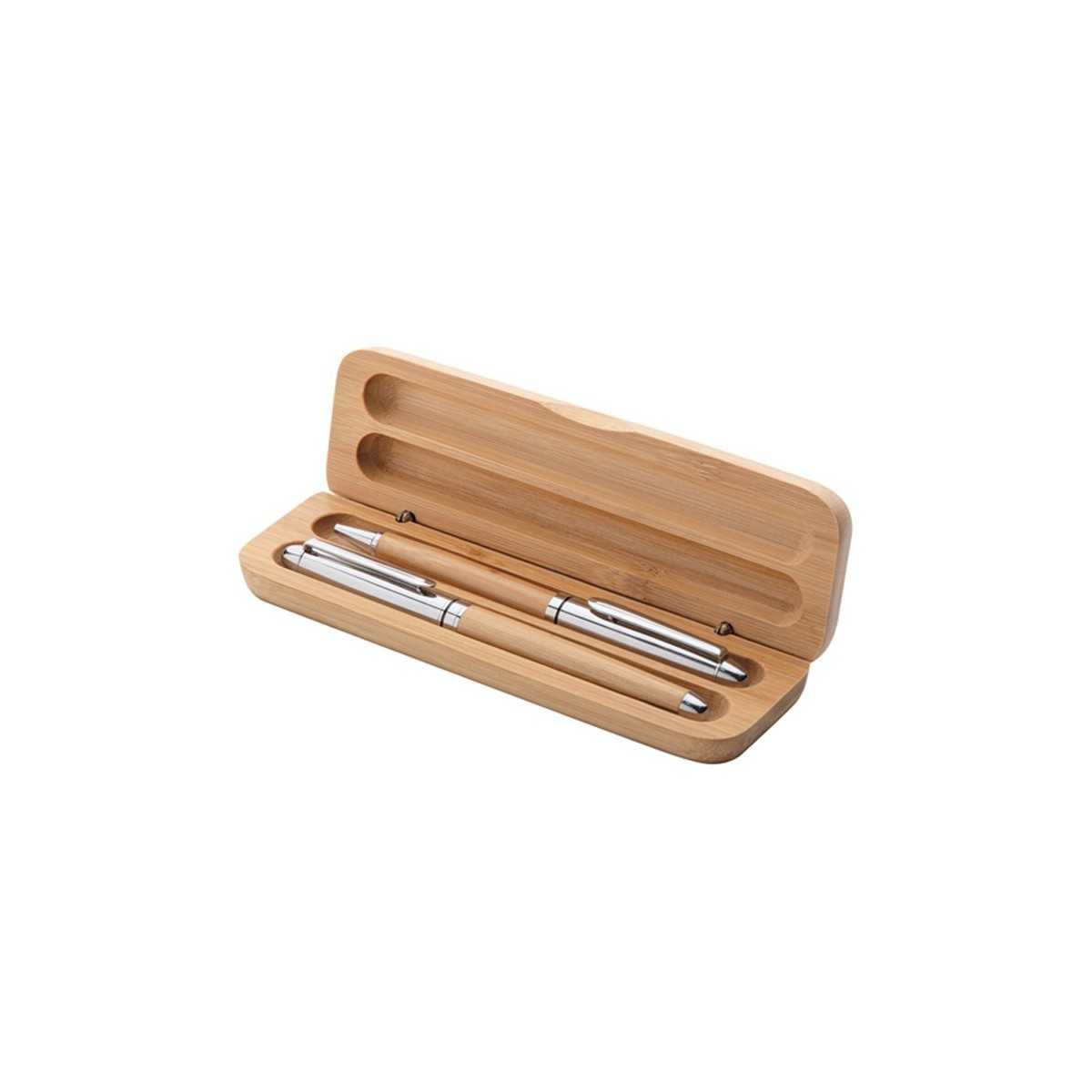 Wood Set metallo bamboo 17x5 cm Personalizzato | Prezzi Ingrosso
